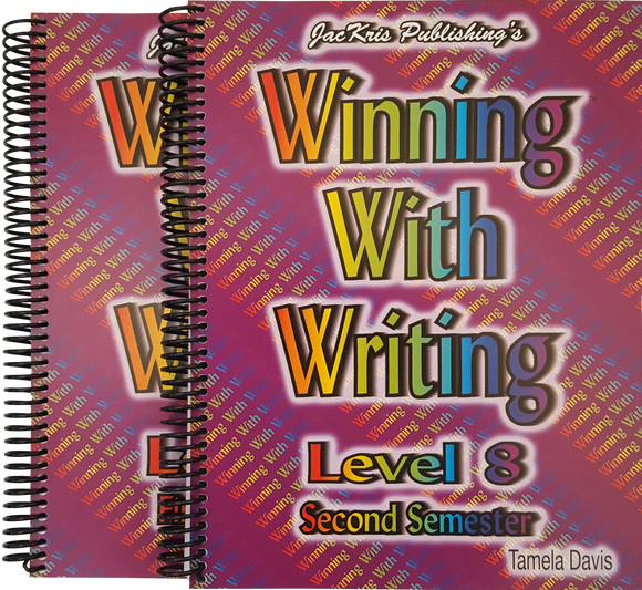 Winning With Writing, Level 8, First and Second Semester Workbooks