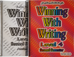 Winning With Writing, Level 4, Second Semester Workbook and Answer Key