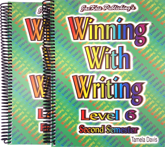 Winning With Writing, Level 6, First and Second Semester Workbooks